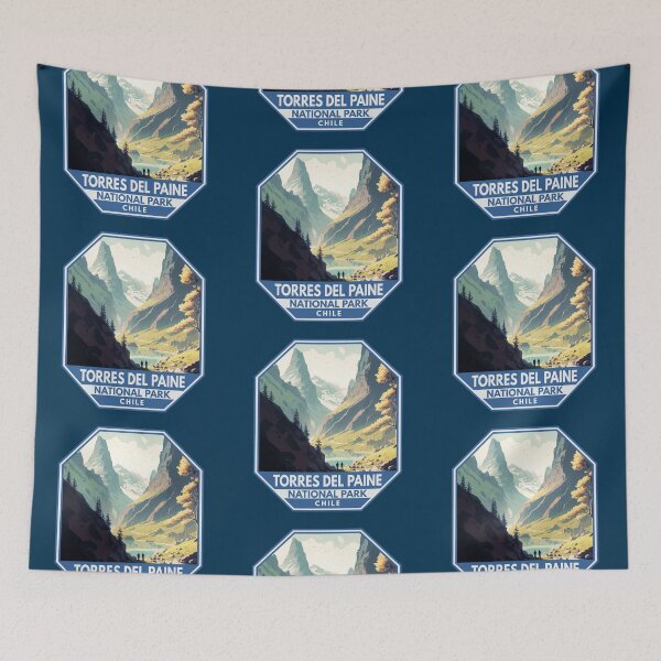 Item preview, Torres del Paine National Park Chile Emblem designed and sold by KrisSidDesigns.