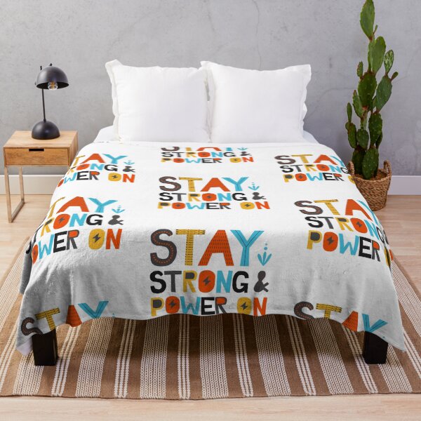 Item preview, Stay Strong and Power On - Inspirational and Motivational Quote designed and sold by greenoriginals.