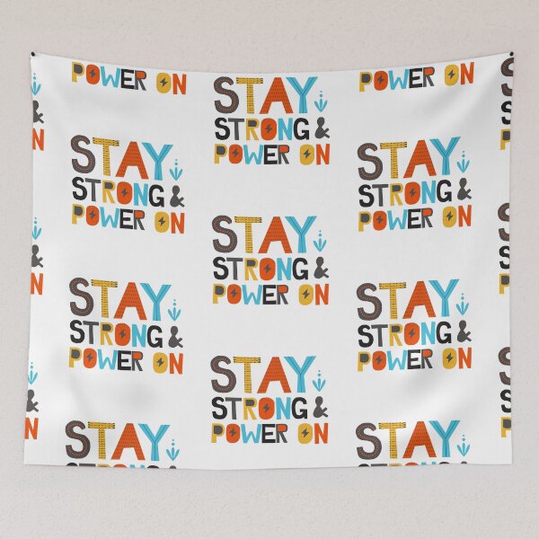 Item preview, Stay Strong and Power On - Inspirational and Motivational Quote designed and sold by greenoriginals.