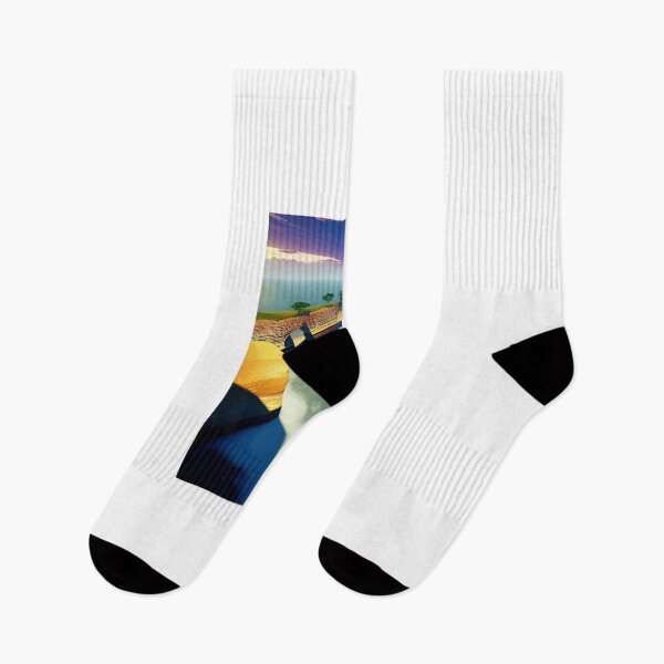 Item preview, landscape at sunrise from the horizon over the sea, seen from the top of a cliff designed and sold by paolboa.