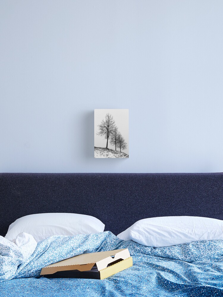 Thumbnail 1 of 3, Canvas Print, Silhouette of Three Trees designed and sold by Bjørnar Haveland.