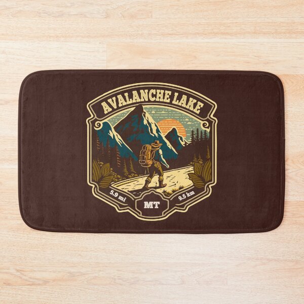 Item preview, Avalanche Lake Trail Montana Hiker Hiking Emblem designed and sold by KrisSidDesigns.