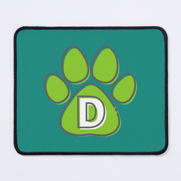 Item preview, Green Paw Monogram D designed and sold by Coffee Lifestyle.