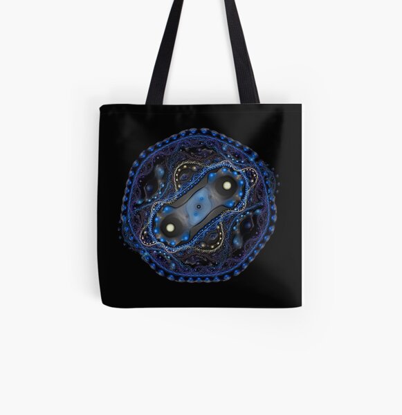 Cell Division Plastified Allover-Print Tote Bag