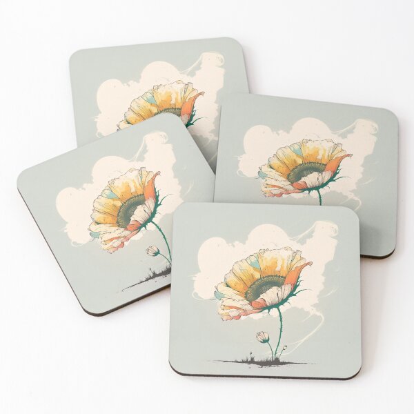 Item preview, Artistic Sunflower with Whispy Cloud designed and sold by Critical Meltdown.