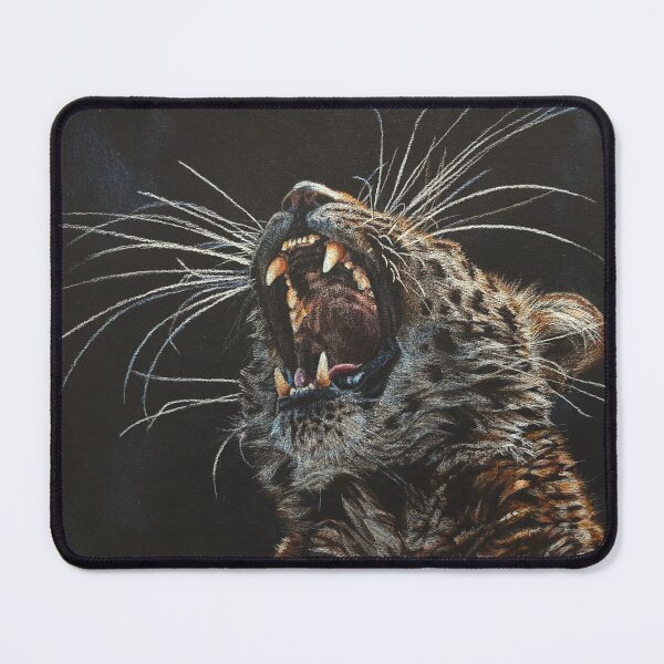 Item preview, Amur Leopard - Yawn of Danger designed and sold by BeckyKidus.