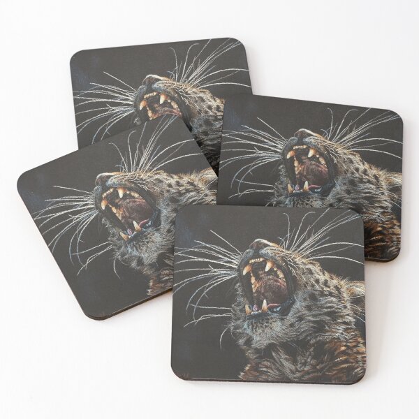 Item preview, Amur Leopard - Yawn of Danger designed and sold by BeckyKidus.