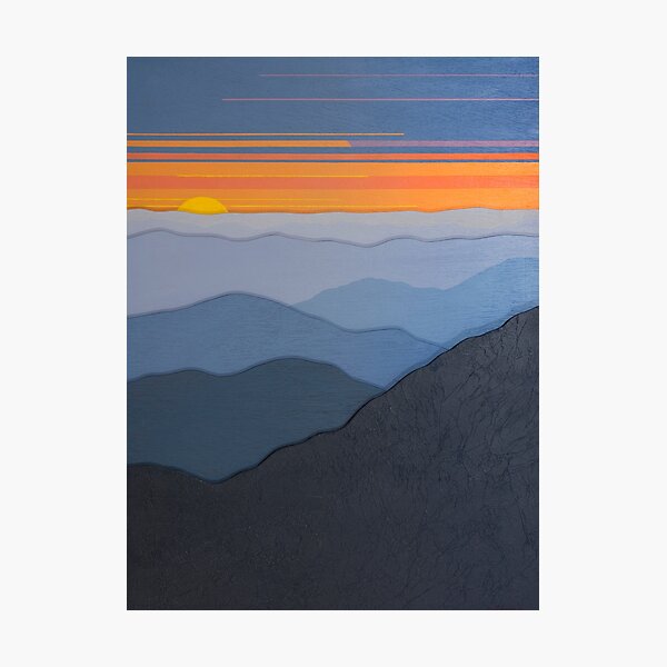 Item preview, Modern Blue Ridge Parkway Sunset #102 designed and sold by Cindy Lou Chenard.