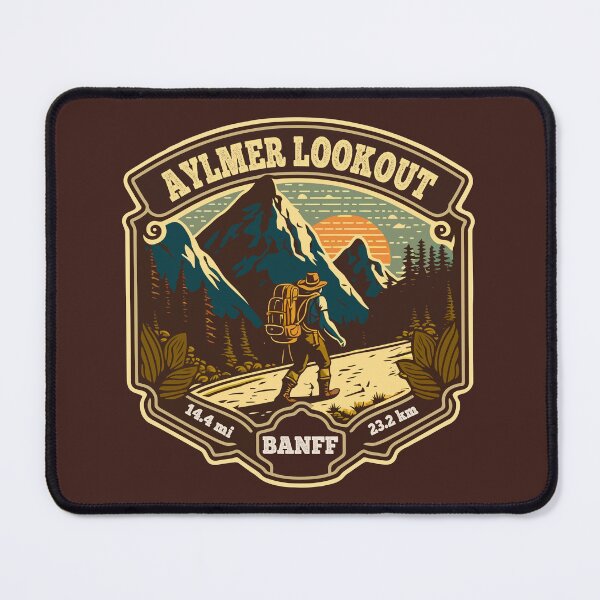 Item preview, Aylmer Lookout Trail Alberta Hiker Hiking Emblem designed and sold by KrisSidDesigns.