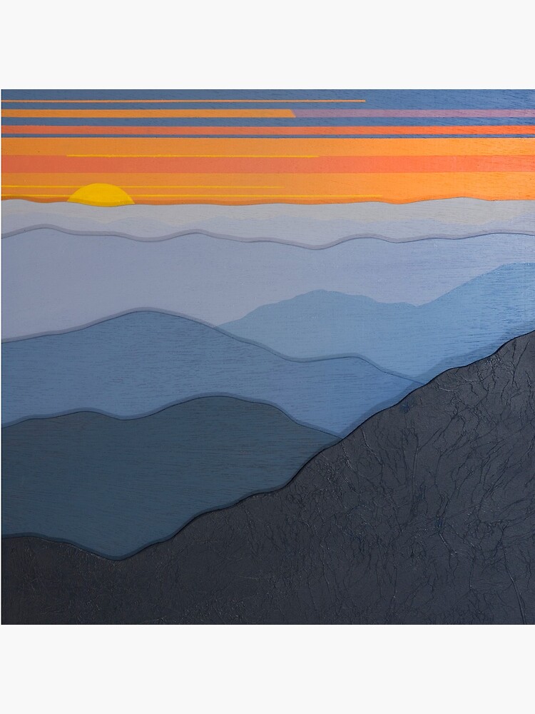 Modern Blue Ridge Parkway Sunset #102 by CindyLouChenard