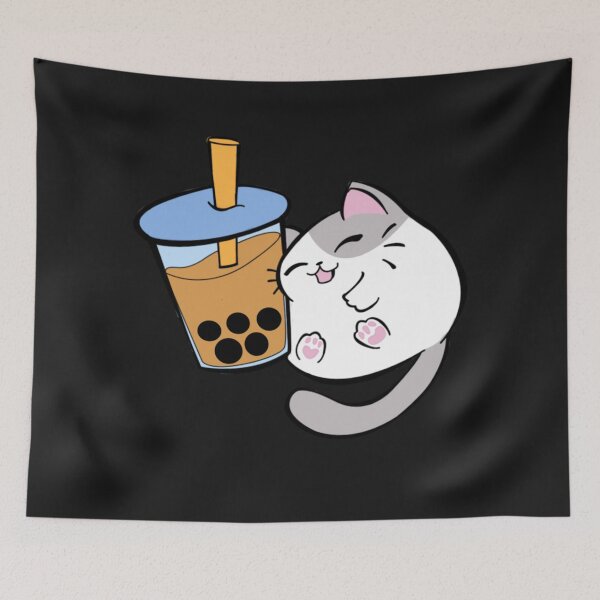 Item preview, Boba Cat designed and sold by Designerbkj ⭐️⭐️⭐️⭐️.