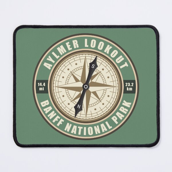 Item preview, Aylmer Lookout Trail Alberta Compass Hiking Badge designed and sold by KrisSidDesigns.
