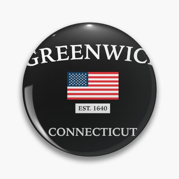 Artikelvorschau, Greenwich CT mit Flagge entworfen und verkauft von Marek Boltruczuk.