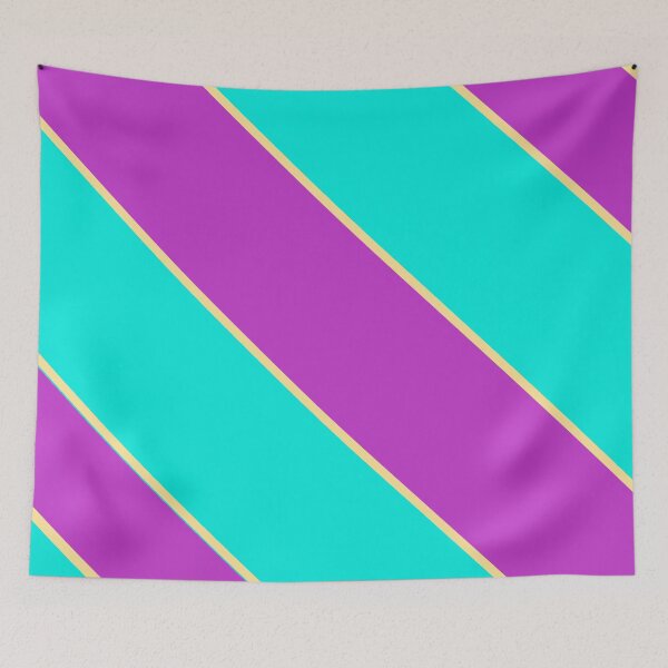 Item preview, Gold Accent Lavender Blue Stripes designed and sold by PrettyViews.