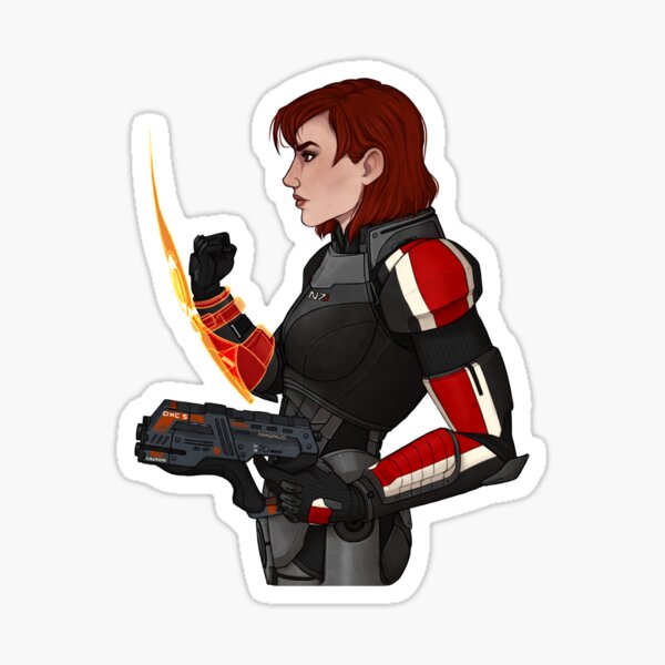 Vista previa del artículo con la obra «Comandante Jane Shepard», diseñado y vendido por radiuhoh.