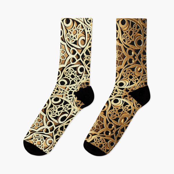 Item preview, Gold Filigree Arabic Pattern Unique and Elegant Design  designed and sold by thearttist.
