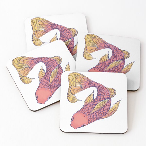 Item preview, Red and Yellow Coi  designed and sold by Jennifer Dawkins.