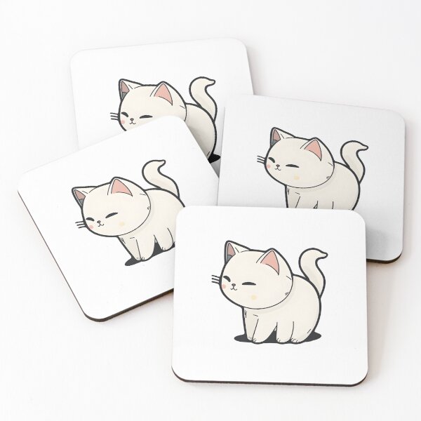 Item preview, Cute baby white cat, japanese aesthetic designed and sold by LorandQuest.