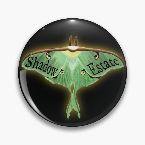 Item preview, Shadow Estate logo, glowing luna moth designed and sold by ShadowEstate.