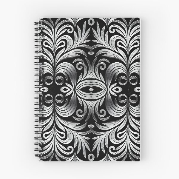 Item preview, Luxurious Filigree Fern 3D Print - Silver and Black Designer Pattern for a Modern Classic Glam Home designed and sold by thearttist.