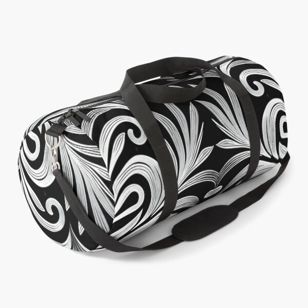 Item preview, Luxurious Filigree Fern 3D Print - Silver and Black Designer Pattern for a Modern Classic Glam Home designed and sold by thearttist.