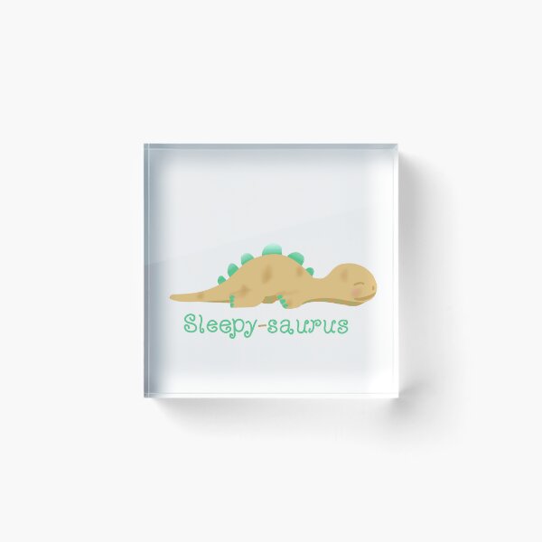 Item preview, Sleepy-saurus (yellow dinosaur) designed and sold by Becky-Marie.