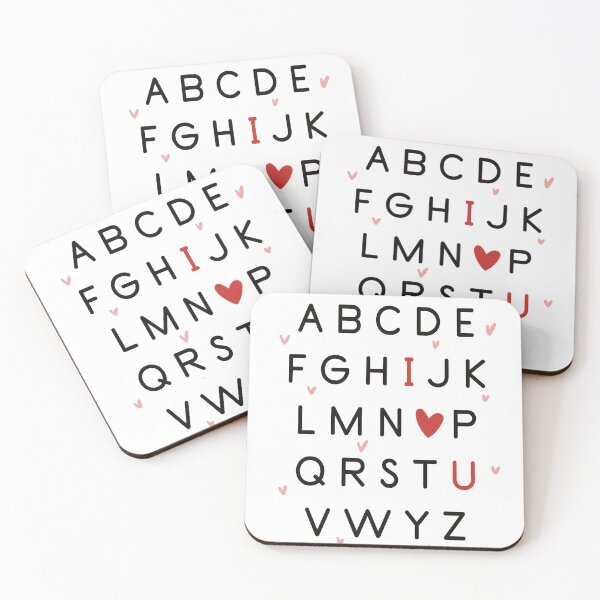 Item preview, Alphabet abc I love you designed and sold by RoxanedArt.