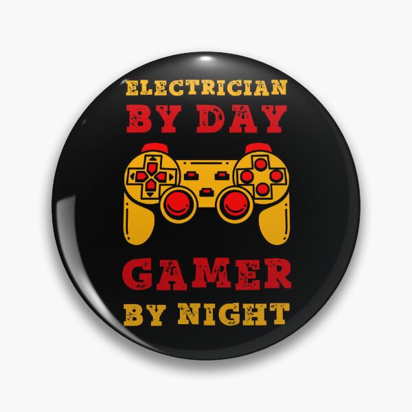 Item preview, Electrician By Day Gamer By Night designed and sold by SamuraiGaming.