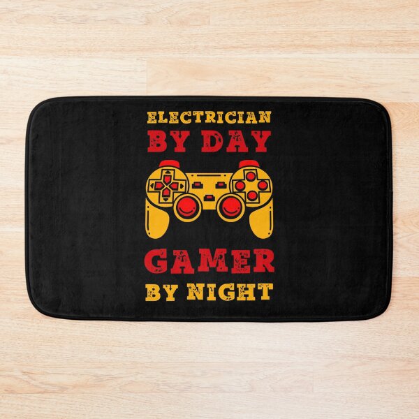 Item preview, Electrician By Day Gamer By Night designed and sold by SamuraiGaming.