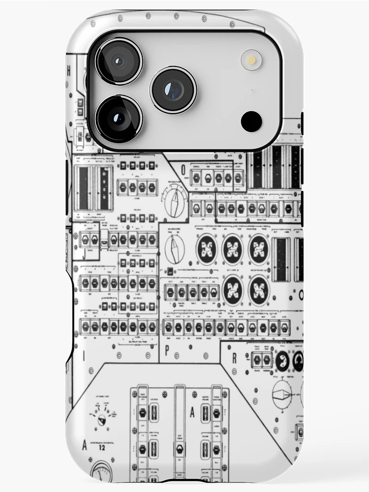 Thumbnail 1 of 4, iPhone Case, Apollo Command Module Main Control Panel designed and sold by weirdcountry.