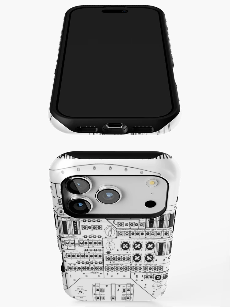 Thumbnail 3 of 4, iPhone Case, Apollo Command Module Main Control Panel designed and sold by weirdcountry.