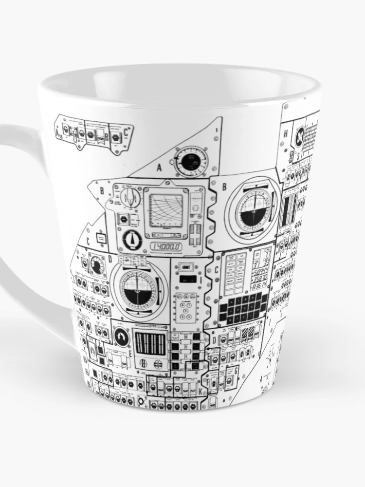 Thumbnail 3 of 4, Coffee Mug, Apollo Command Module Main Control Panel designed and sold by weirdcountry.