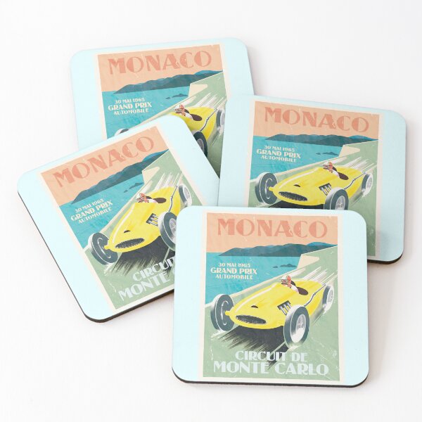 Item preview, Vintage Monaco Poster (Circuit de Monte Carlo) designed and sold by Numero14.