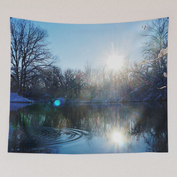 Item preview, Ripple in the Pond in the Snow designed and sold by Nalinne Jones.