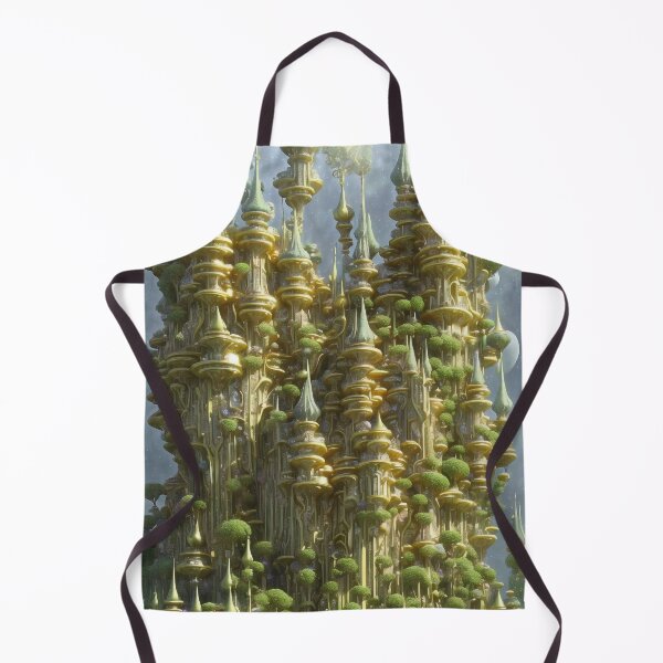 Item preview, Fantasy Forest Golden Castle Tree Mountain Structure Parnassus designed and sold by entwithanaxe.