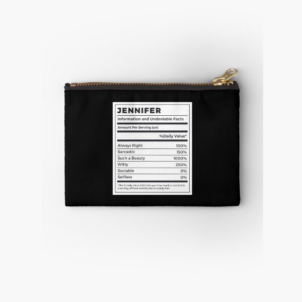 Item preview, Funny Jennifer Name Nutrition Facts designed and sold by MrEddie10.