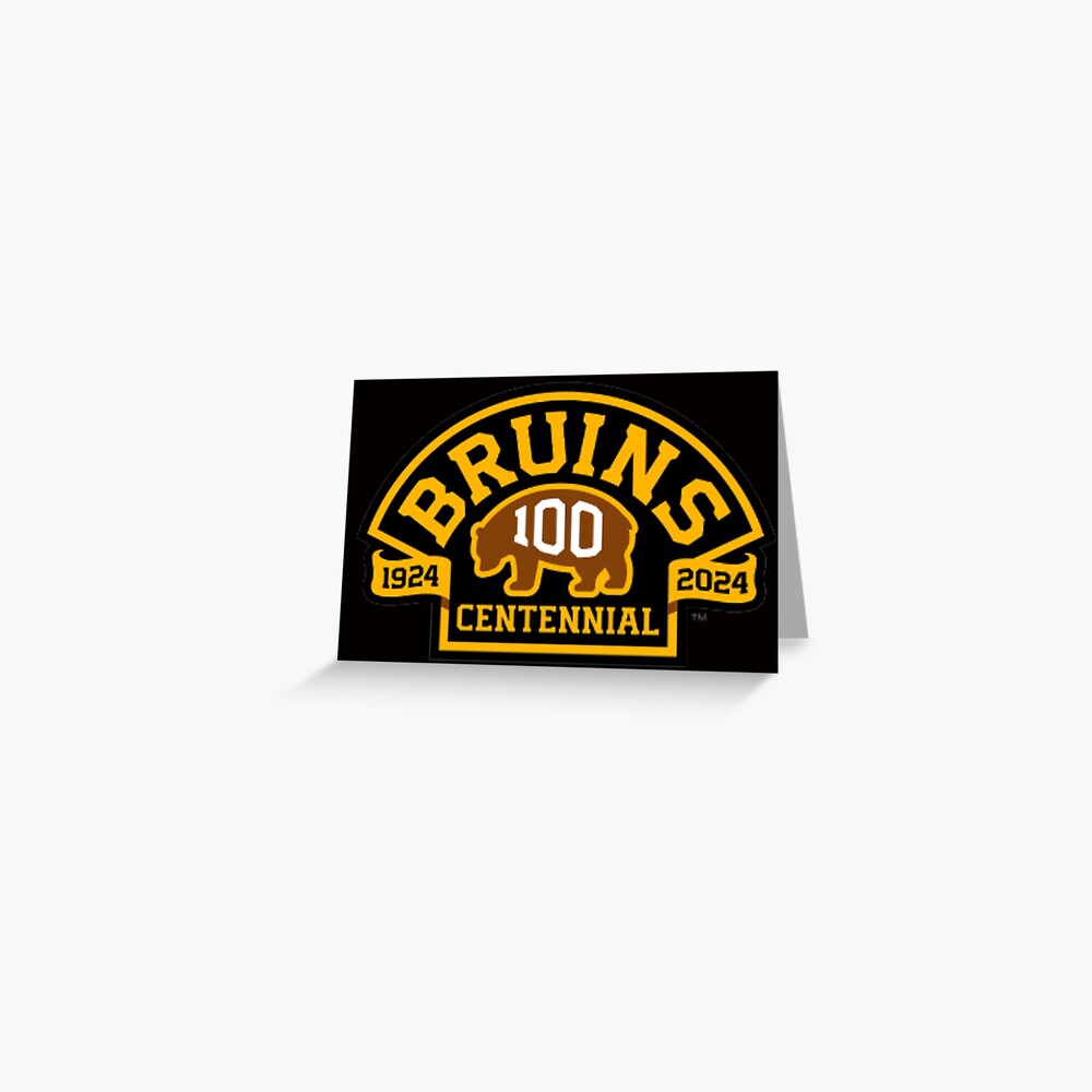 NEW!!! Boston Bruins Logo Team 100th Season Hockey 2024 T-Shirt Gift For  Fans