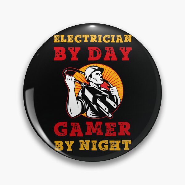 Item preview, Electrician By Day Gamer By Night Sunset designed and sold by SamuraiGaming.
