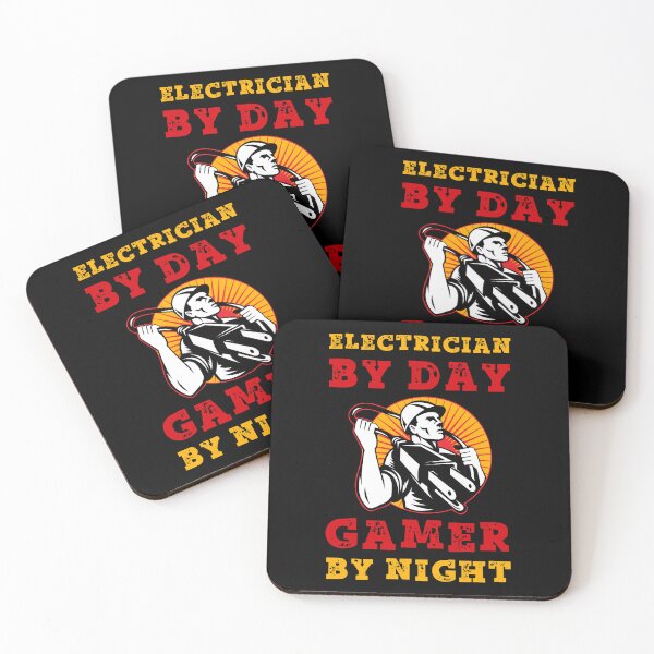 Item preview, Electrician By Day Gamer By Night Sunset designed and sold by SamuraiGaming.