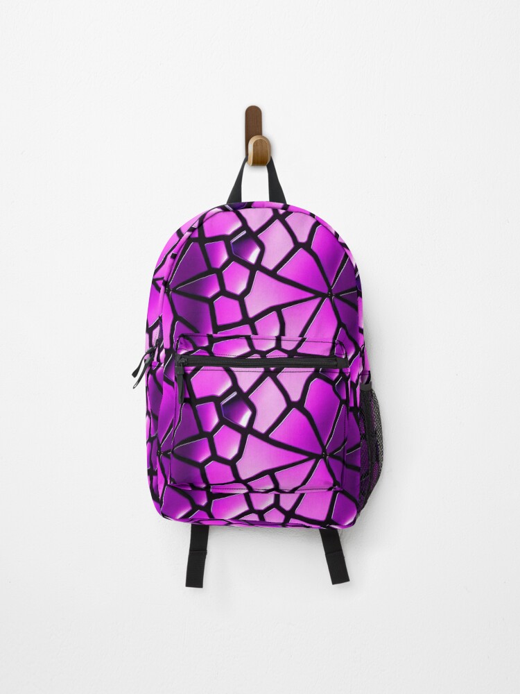 Thumbnail 1 of 3, Backpack, Mesh pink black designed and sold by Tim-Ries.