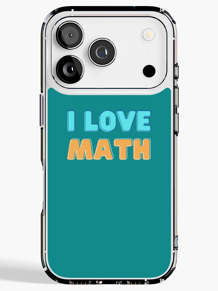 Thumbnail 1 of 5, iPhone Case, I Love Math designed and sold by MathVerge.