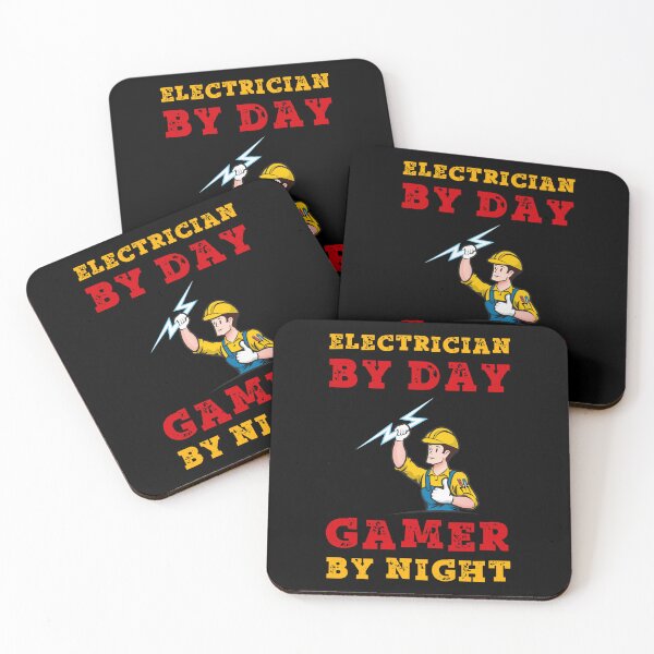 Item preview, Electrician By Day Gamer By Night Power designed and sold by SamuraiGaming.