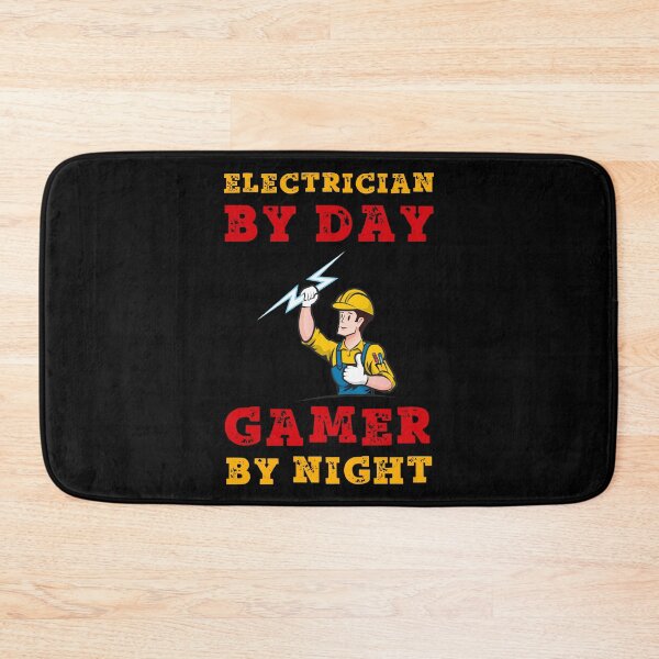 Item preview, Electrician By Day Gamer By Night Power designed and sold by SamuraiGaming.