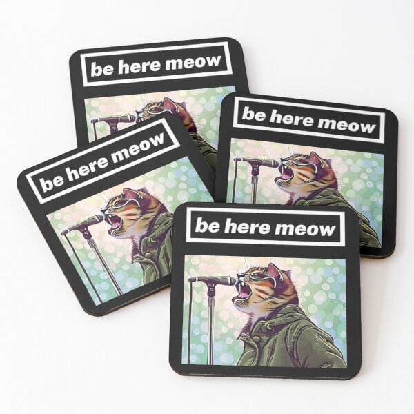 Item preview, brit pop cat - be here meow designed and sold by freemancreative.