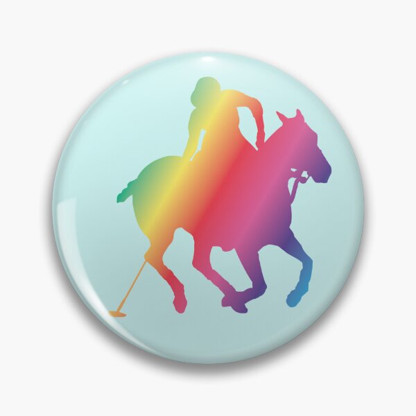 Item preview, Rainbow Polo Horse & Player designed and sold by FiveWheatJamie.