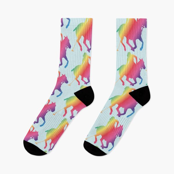 Item preview, Rainbow Polo Horse & Player designed and sold by FiveWheatJamie.
