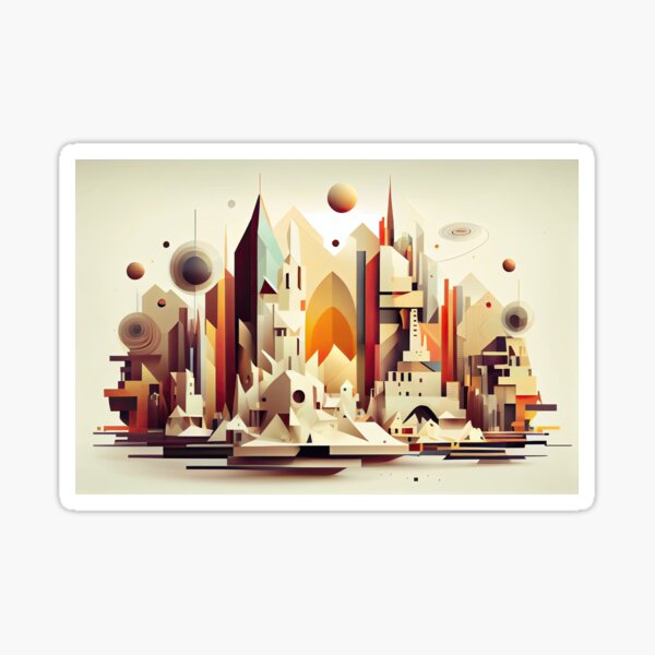 Item preview, Abstract Cityscape designed and sold by Ottaviana.