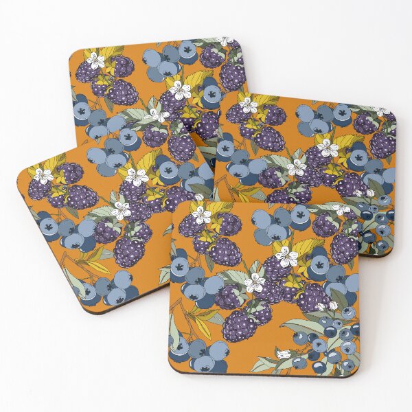 Item preview, Mixed berries Nature Pattern designed and sold by Nena Lab.