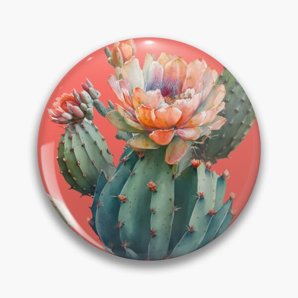Aperçu de l'œuvre Cactus aux fleurs de corail créée et vendue par ChrisM63.