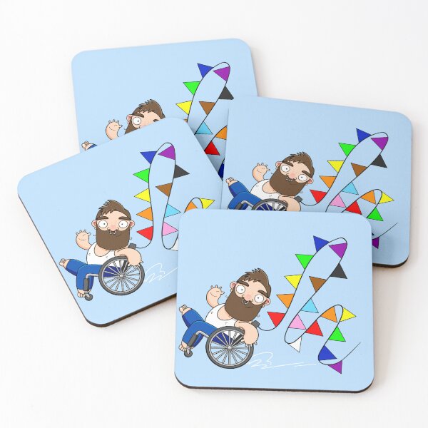Item preview, Disable Pride on Wheels | Queer Inclusive Cartoon Characters designed and sold by Love, Burty X.
